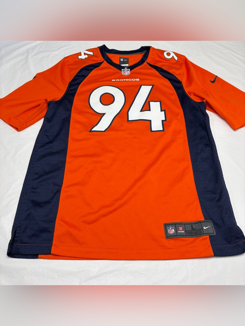 Denver Broncos Demarcus Ware #94 Nike On Field Orange Football Jersey Men’s L
